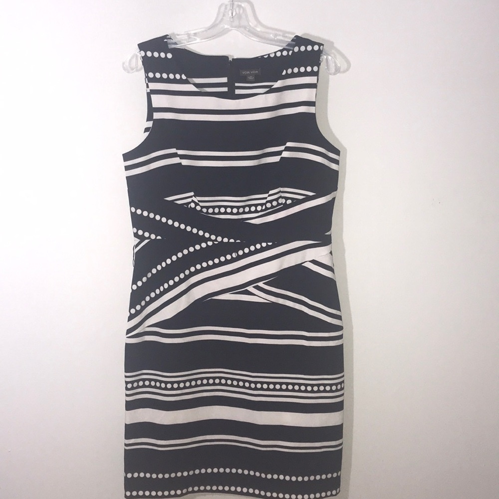 Black and white polka dot dress